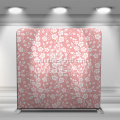 tela de tensión de flores rosa pantalla recta
